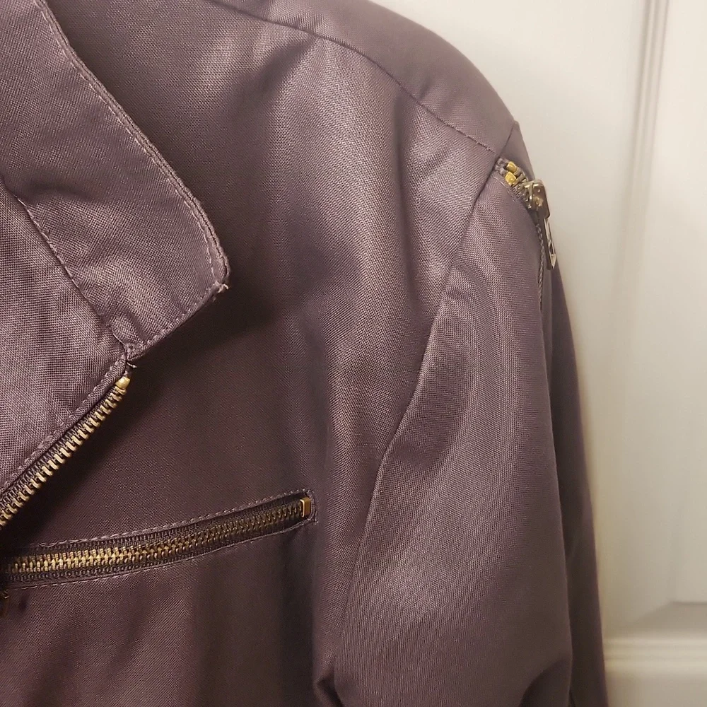 Vintage Rare BANZAI Men's Women's Unisex Brown Moto Bomber Jacket Size 38